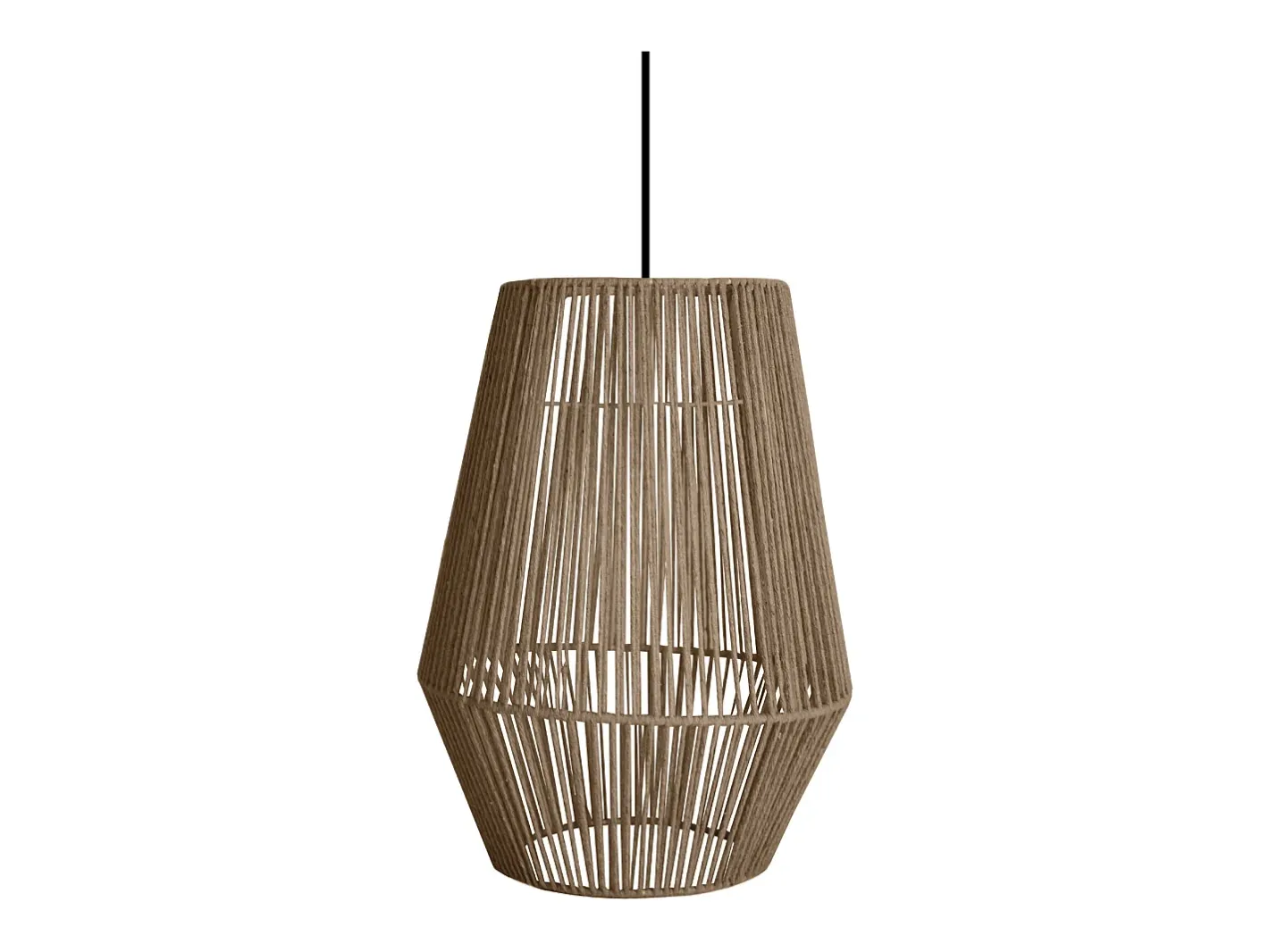 Best TOSEL Suspensión ,metal, fibra,natural,A85xD32xP32 cm Color natural claro