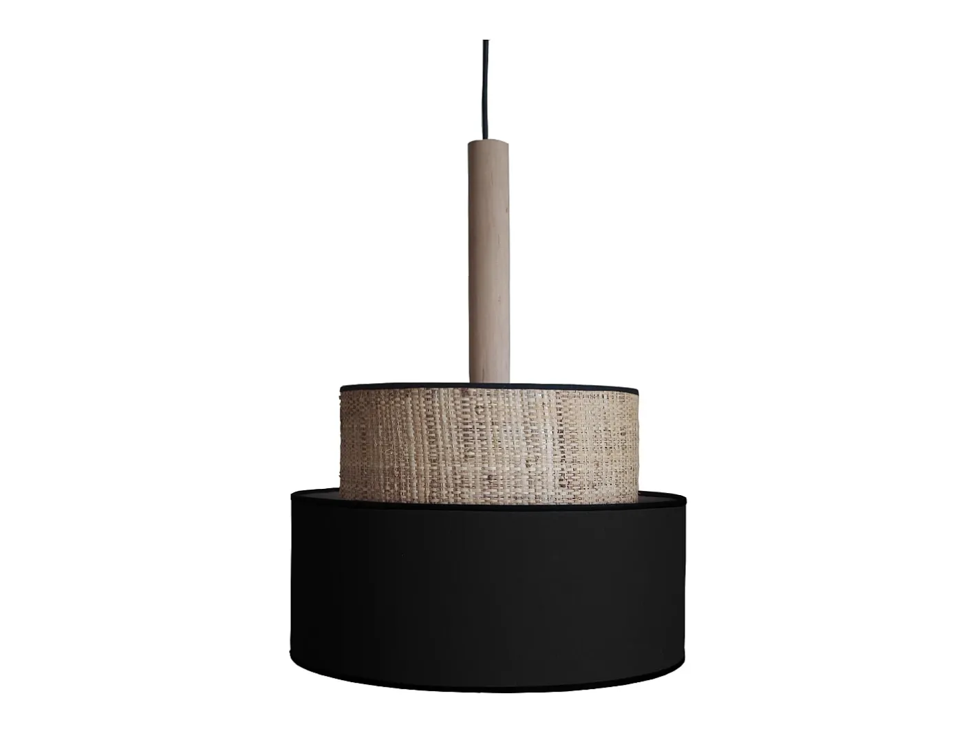 TOSEL Suspensión ,metal, fibra, ,A90xD45xP45cm Negro Best