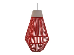 TOSEL Lámpara Suspendida-Suspensión ,metal, fibra,,A90x D20xP20cm Rojo