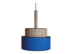 TOSEL Suspensión ,metal, fibra, , A 87xD35xP35cm Azul Hot