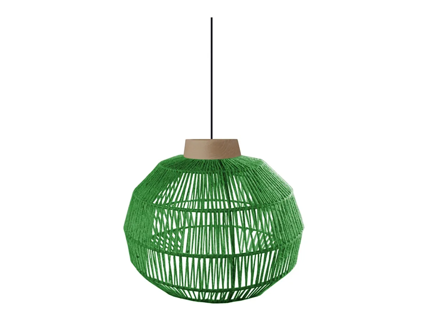 TOSEL Suspensión ,metal, fibra,natural,A90xD40xP 40cm Color natural claro Clearance