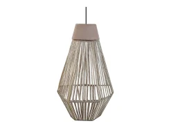 Online TOSEL Suspensión ,metal, fibra,natural,A80xD 16x P 16 cm Color natural claro