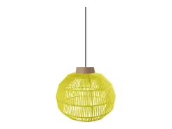 Clearance TOSEL Suspensión ,metal, fibra,,A90xD25x P 25 cm Amarillo