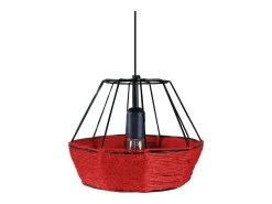 TOSEL Suspensión ,metal, fibra,, A 90xD25xP25 cm Rojo Sale