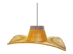 Hot TOSEL Suspensión ,metal, fibra,,A 70xD 50x P 50cm Amarillo