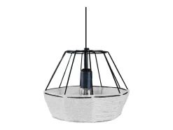 Discount TOSEL Suspensión ,metal, fibra, ,A90xD 25xP25cm Blanco