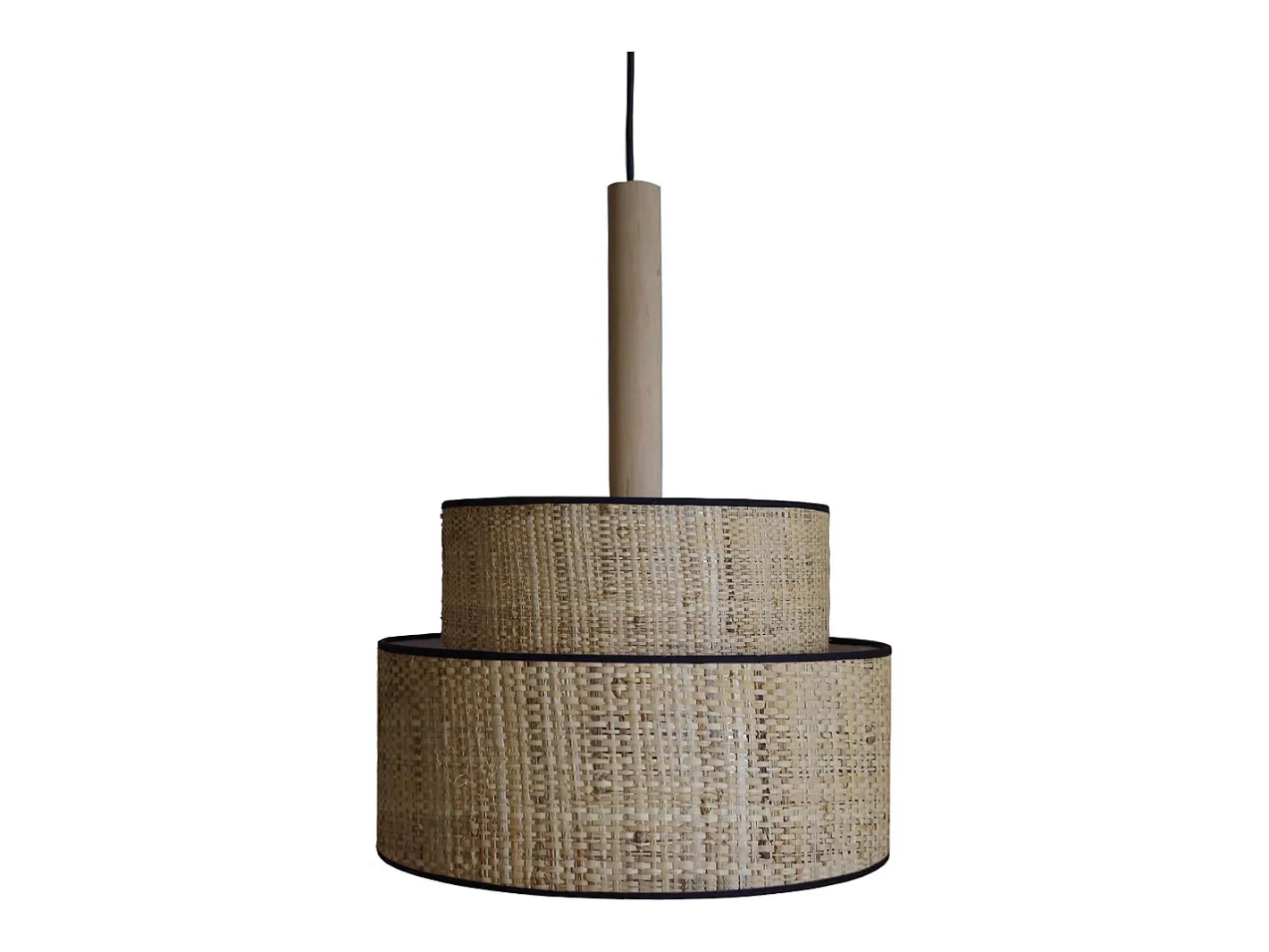 TOSEL Suspensión ,metal, fibra,natural,A89xD 40x P 40cm Color natural claro Online