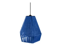 TOSEL Lámpara Suspendida-Suspensión ,metal, fibra, , A90xD30xP 30cm Azul