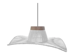 Online TOSEL Suspensión ,metal, fibra,,A70xD 50x P 50cm Blanco