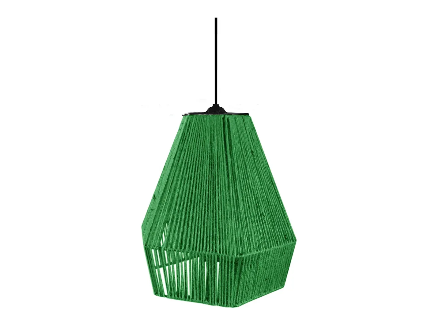 TOSEL Suspensión ,metal, fibra,,A 90xD30x P 30cm Negro