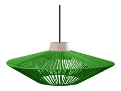TOSEL Suspensión ,metal, fibra,natural,A90xD60xP60cm Color natural claro