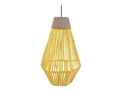 TOSEL Lámpara Suspendida-Suspensión ,metal, fibra,,A80xD16xP16cm Amarillo
