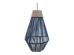 Sale TOSEL Suspensión ,metal, fibra, ,A80xD 16xP16cm Azul
