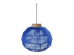 TOSEL Lámpara Suspendida-Suspensión ,metal, fibra, ,A90xD40x P40cm Azul