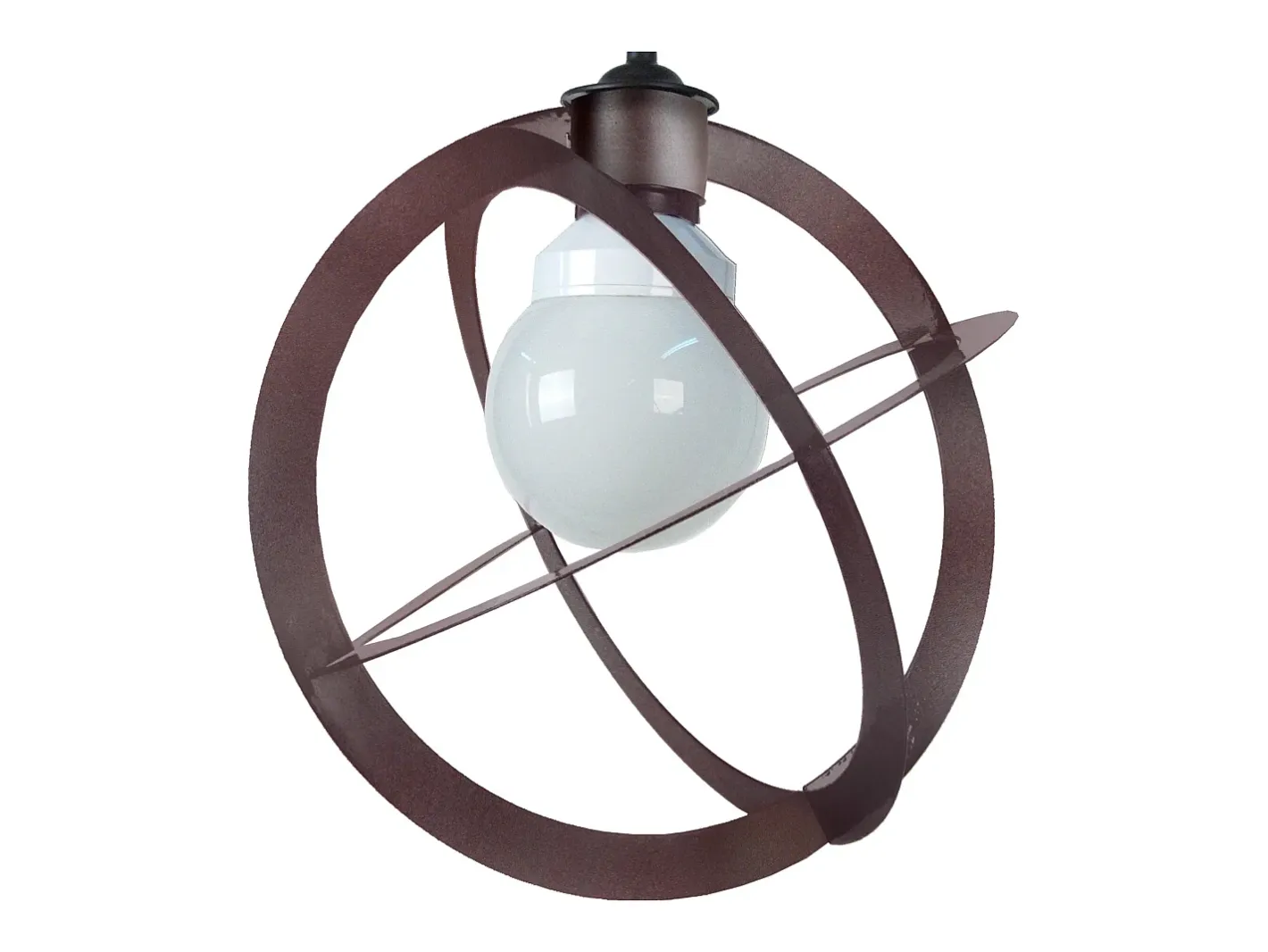 TOSEL Lámpara Suspendida-Suspensión ,metal, Marrón,A 88xD28x P 28cm Marru00f3n