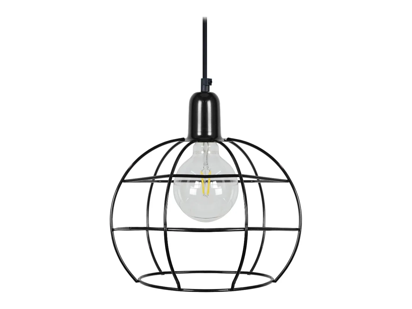 TOSEL Lámpara Suspendida-Suspensión ,metal. , ,A85x D 25xP25cm Negro