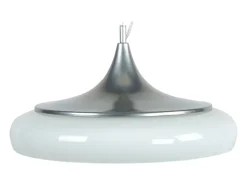 TOSEL Lámpara Suspendida-Suspensión ,metal,Aluminio ,A90xD41xP41cm Blanco / Plateado