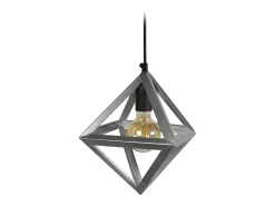 Hot TOSEL Suspensión ,metal.,Aluminio ,A84xD24xP24cm Plateado