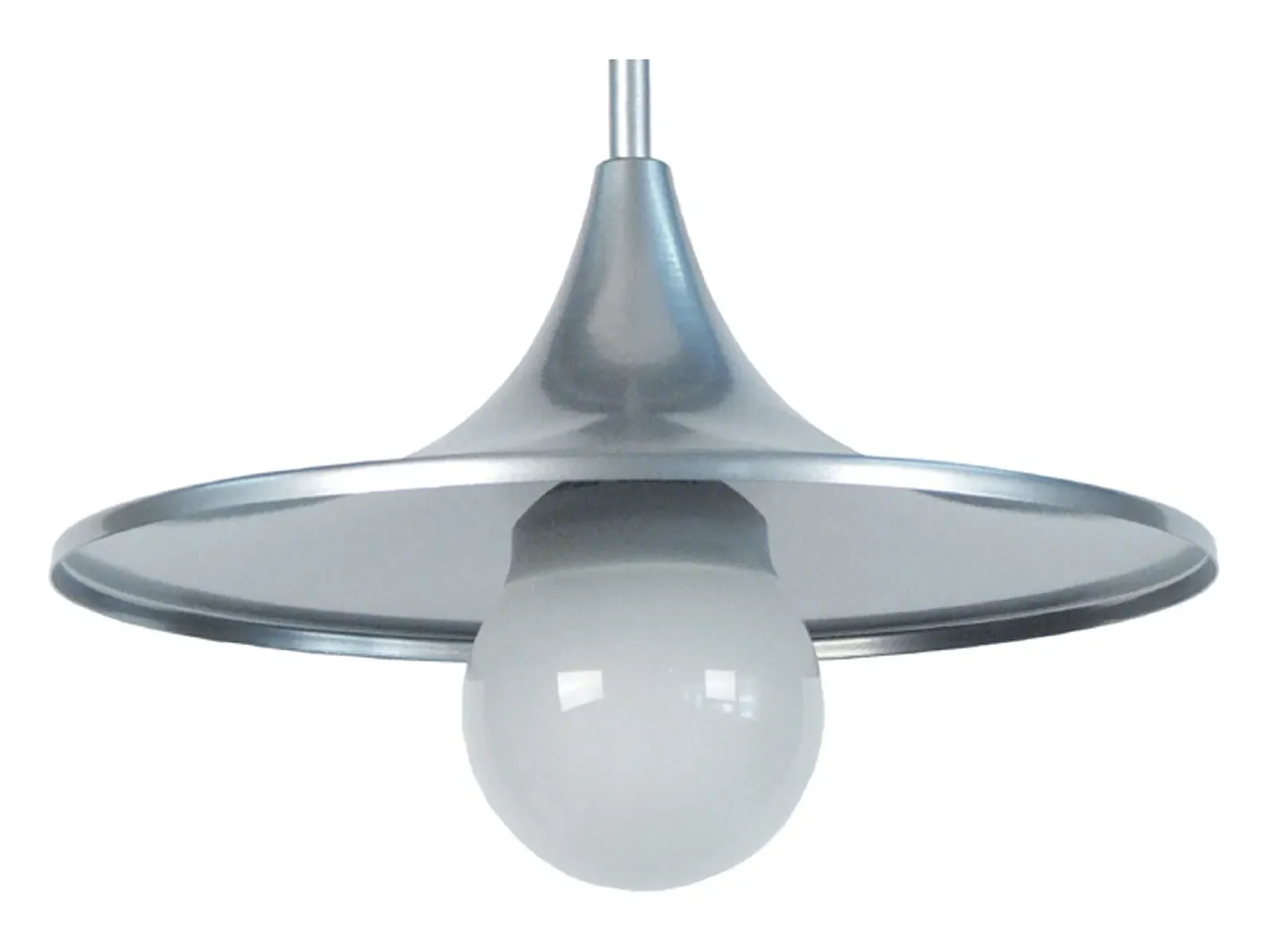 TOSEL Lámpara Suspendida-Suspensión ,metal,Aluminio ,A70xD 27x P 27cm Plateado