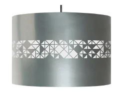 TOSEL Suspensión ,metal.-,Aluminio ,A 80xD 30x P 30 cm Plateado