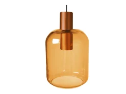 Outlet TOSEL Suspensión ,metal,AMARILLO,A 100x D16xP16cm Amarillo claro