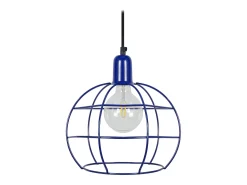 TOSEL Suspensión ,metal, ,A85xD25x P25cm Azul New