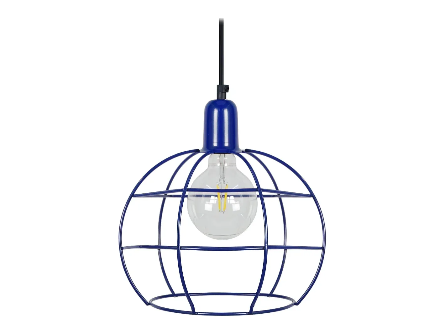 TOSEL Suspensión ,metal, ,A85xD25x P25cm Azul New