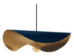 TOSEL Lámpara Suspendida-Suspensión ,metal, ,A65xD50xP50cm Azul