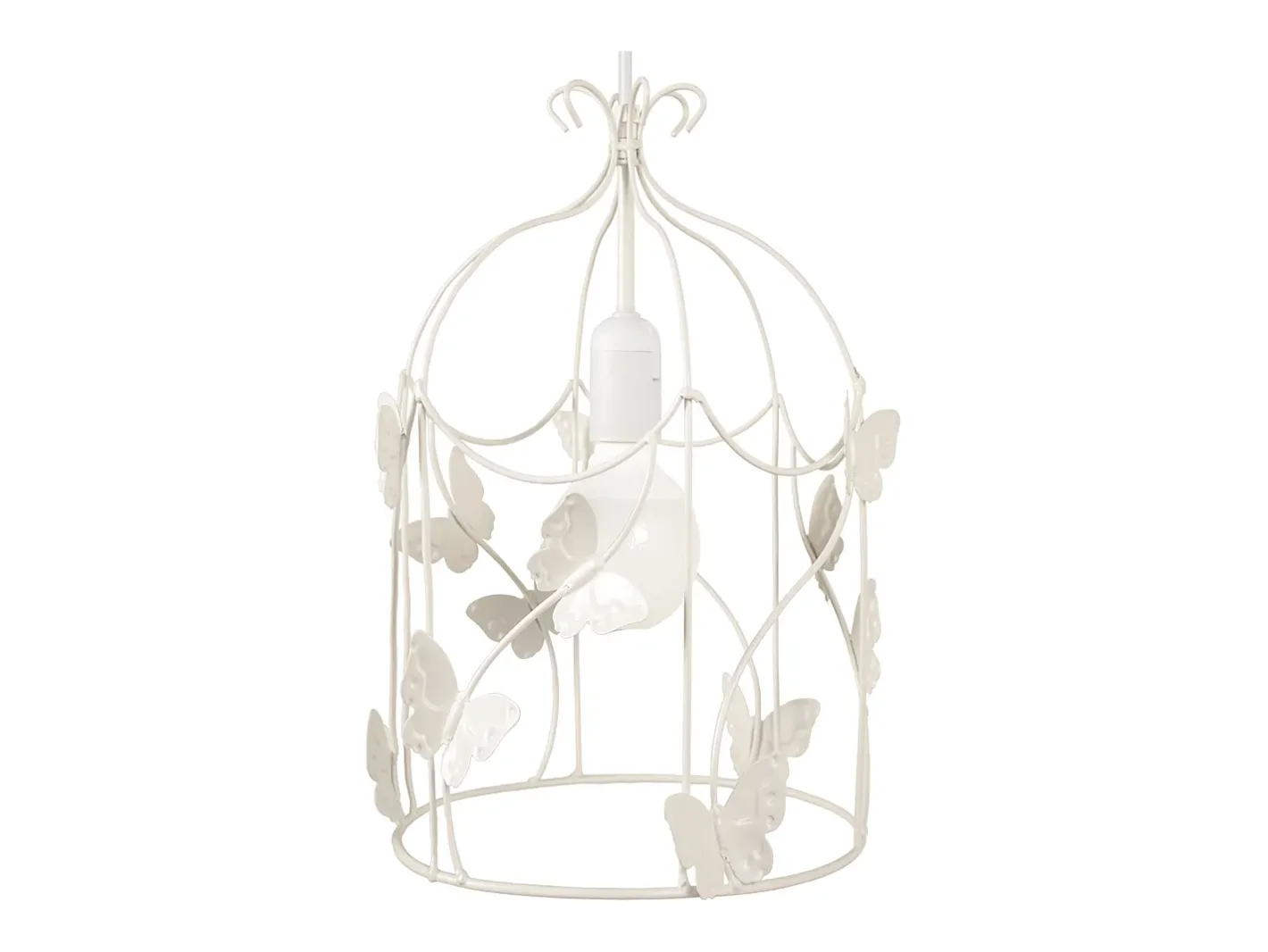 TOSEL Lámpara Suspendida-Suspensión ,metal,,A96xD 23x P 23cm Blanco