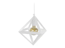 TOSEL Suspensión ,metal, ,A 90xD 30x P 30cm Blanco Outlet