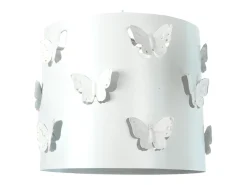 Outlet TOSEL Suspensión ,metal, , A80xD27xP 27cm Blanco