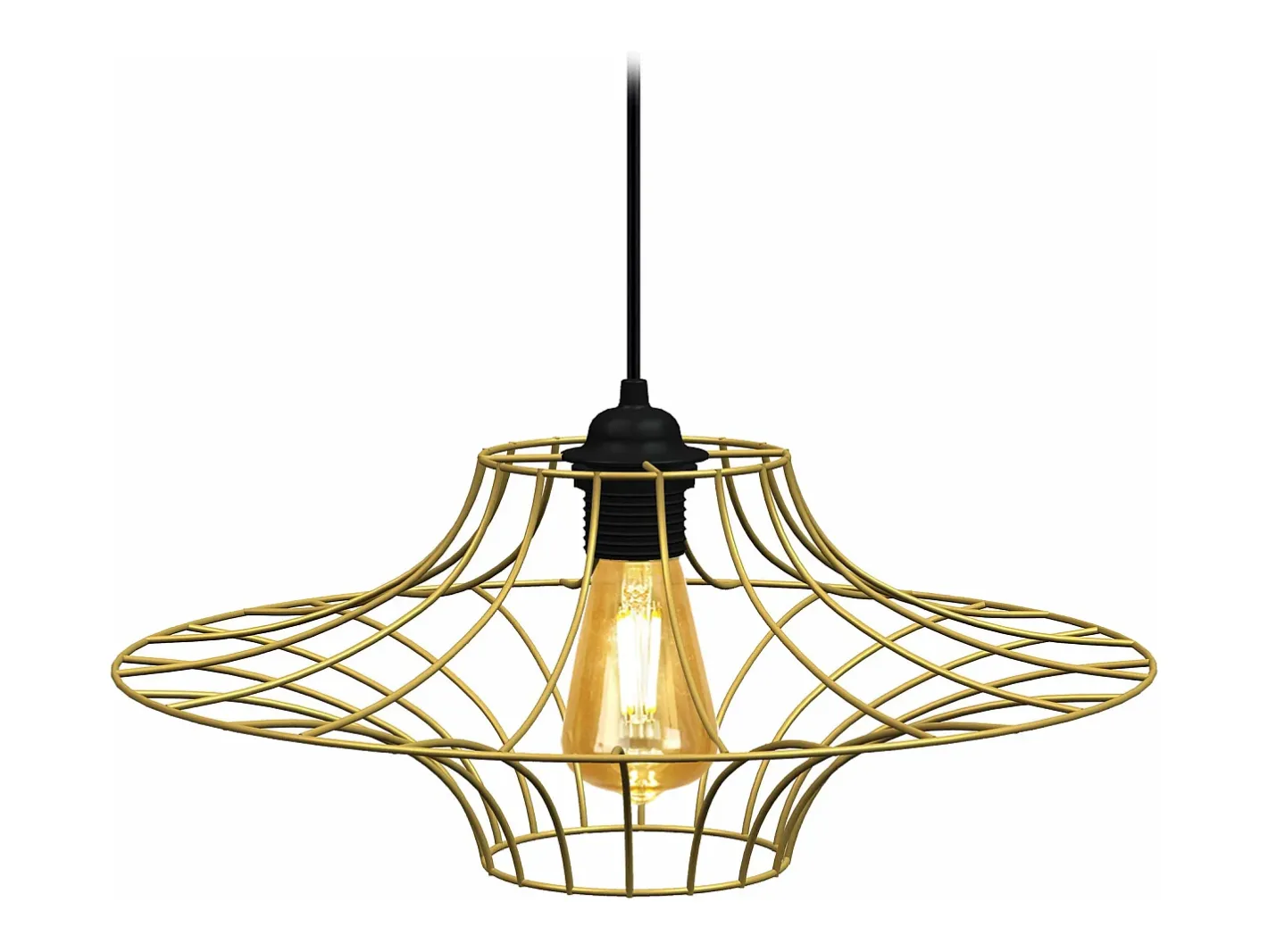 TOSEL Lámpara Suspendida-Suspensión ,metal, ,A76xD40xP40cm Dorado