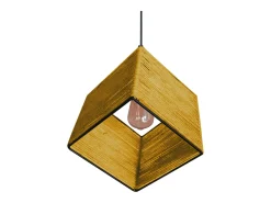 TOSEL Suspensión ,metal-fibra,,A 90xD 20x P 20cm Amarillo New