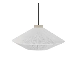 TOSEL Lámpara Suspendida-Suspensión ,metal-fibra,,A90x D 60xP60cm Blanco