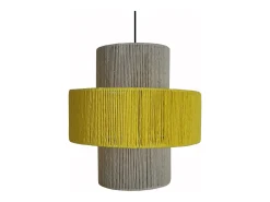 TOSEL Suspensión ,metal,fibra,,A90xD 40x P 40cm Amarillo Hot