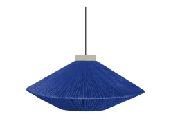 TOSEL Lámpara Suspendida-Suspensión ,metal-fibra, ,A90xD60xP 60cm Azul