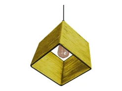 TOSEL Suspensión ,metal-fibra,, A 90xD25xP25cm Amarillo Hot