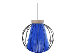 TOSEL Suspensión ,metal-fibra, ,A90xD 32x P 32 cm Azul Hot