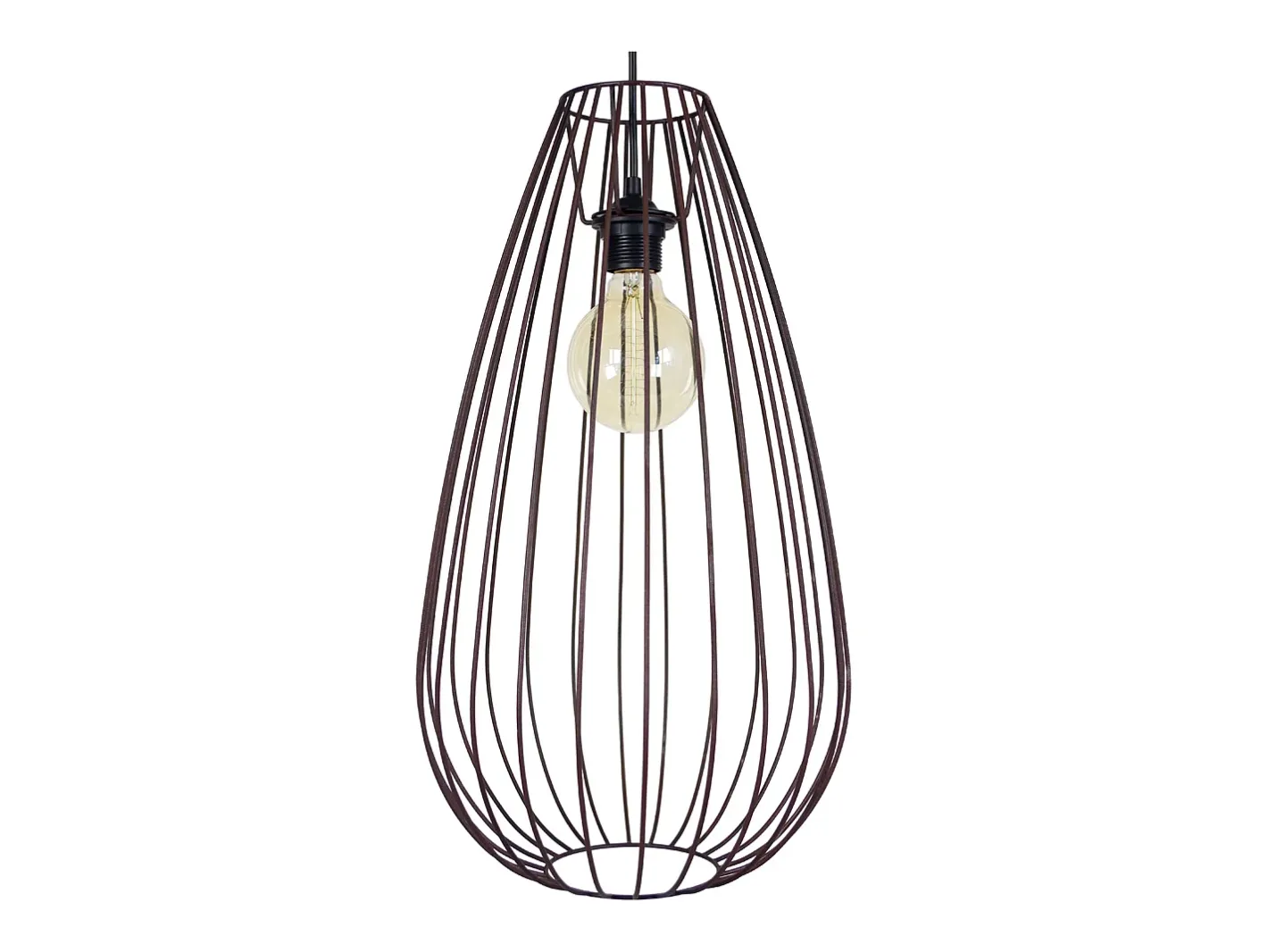 TOSEL Lámpara Suspendida-Suspensión ,metal,Marrón,A112xD29,5xP 29,5cm Marru00f3n