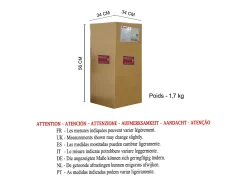 TOSEL Lámpara Suspendida-Suspensión ,metal,Marrón,A112xD29,5xP 29,5cm Marru00f3n