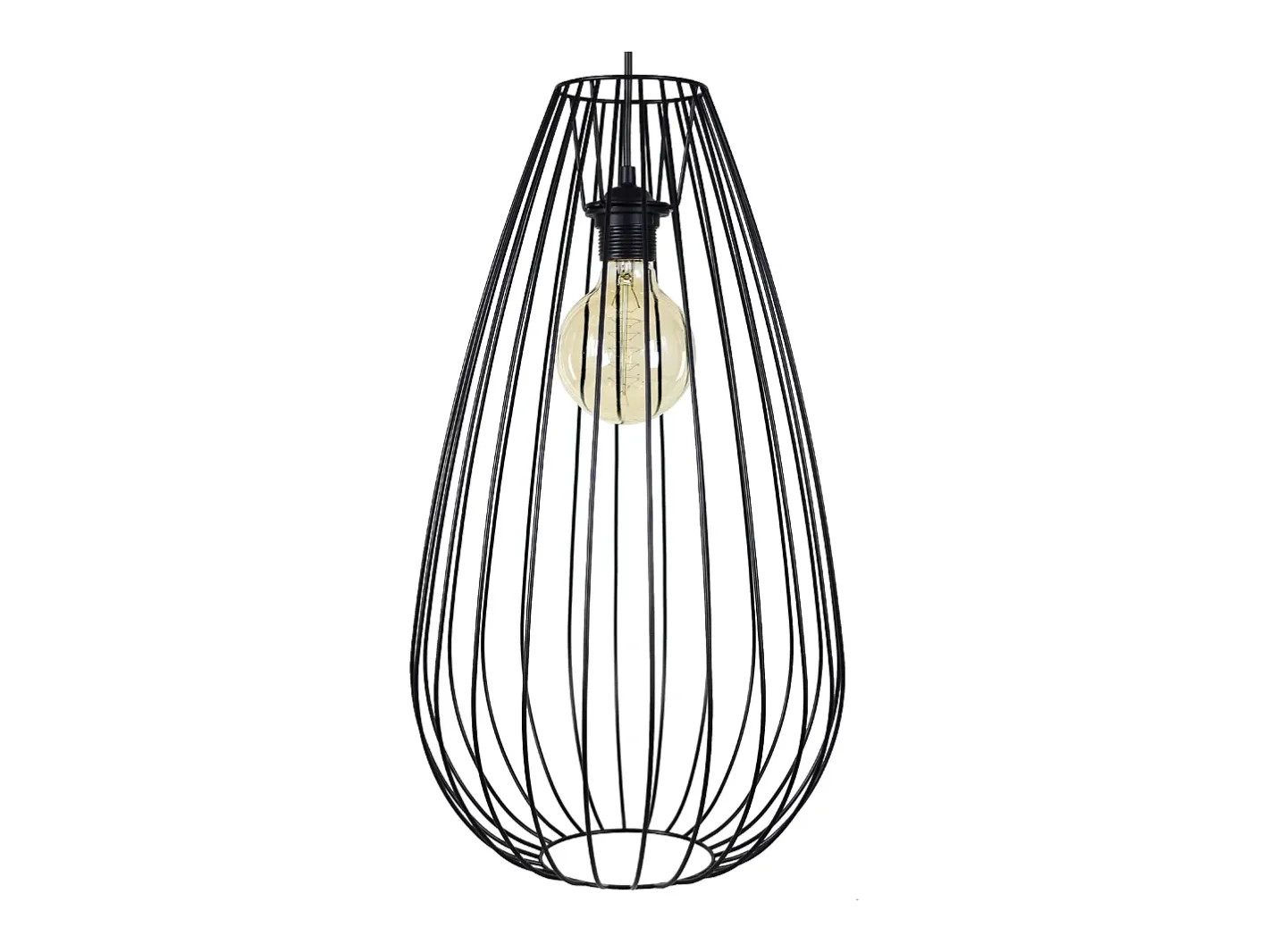 New TOSEL Suspensión ,metal, ,A112xD 29,5xP29,5cm Negro
