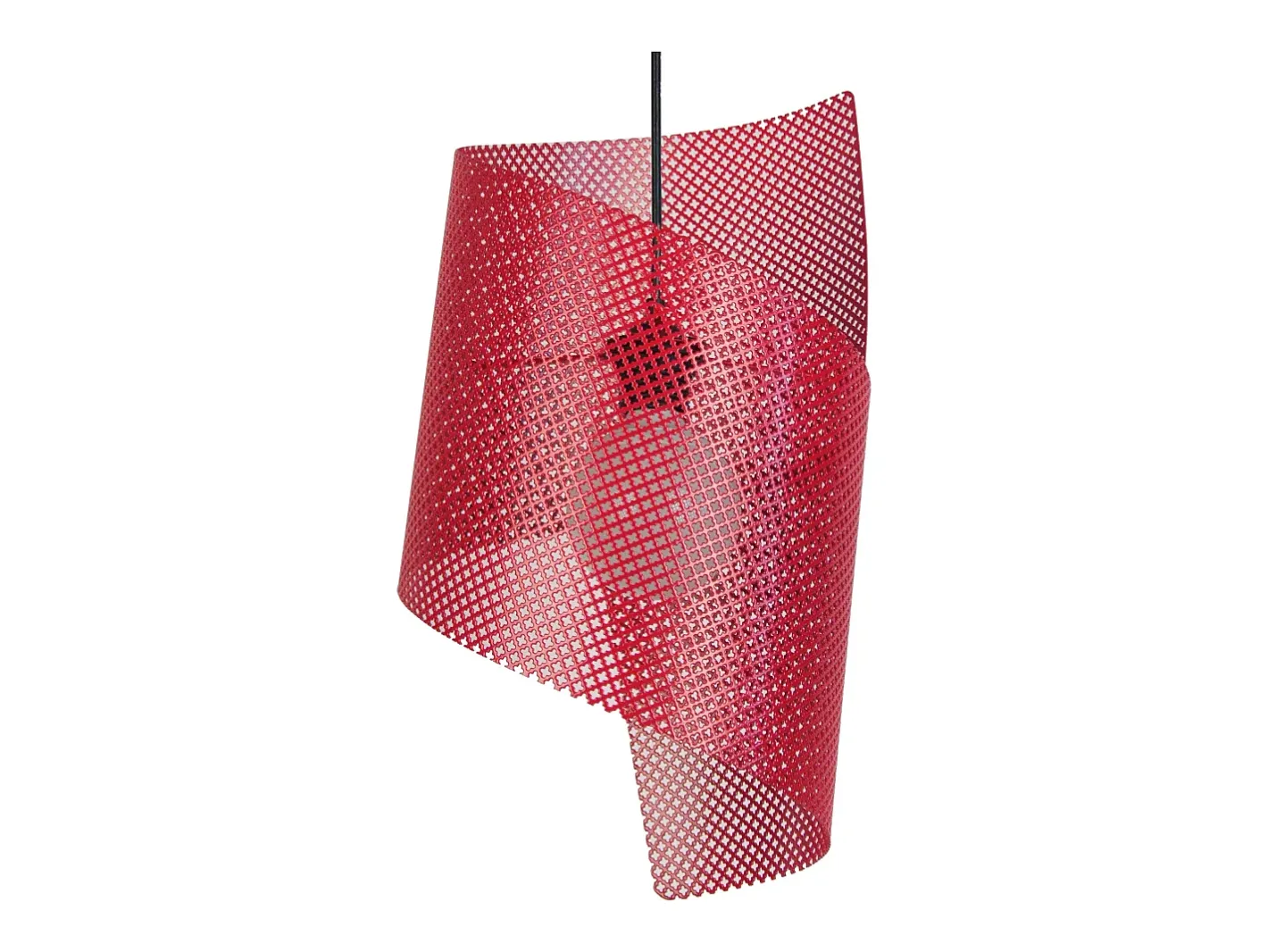 TOSEL Suspensión ,metal,,A110xD25xP 25cm Rojo Discount