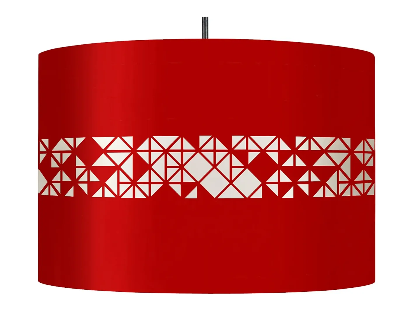 TOSEL Suspensión ,metal.-,,A80xD30xP30 cm Rojo Outlet