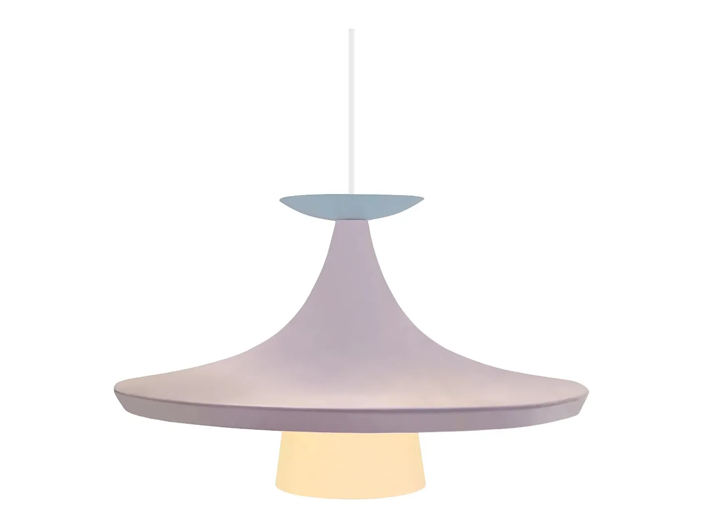 TOSEL Lámpara Suspendida-Suspensión ,metal, ,A110xD 36xP36cm Rosa