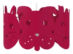 TOSEL Lámpara Suspendida-Suspensión ,metal, ,A75xD30xP30cm Rosa