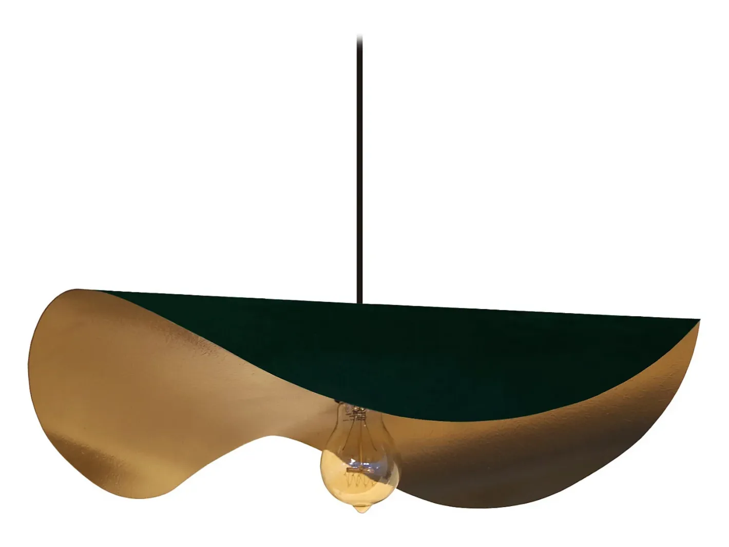 TOSEL Lámpara Suspendida-Suspensión ,metal,,A100xD 17xP17cm Verde