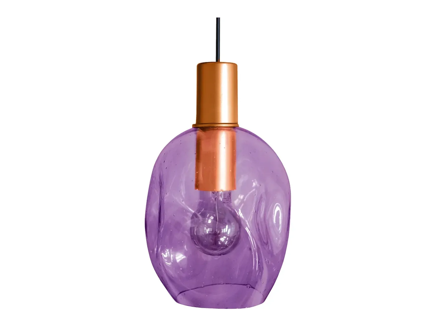 New TOSEL Suspensión ,metal, ,A100xD 20x P 20cm Violeta