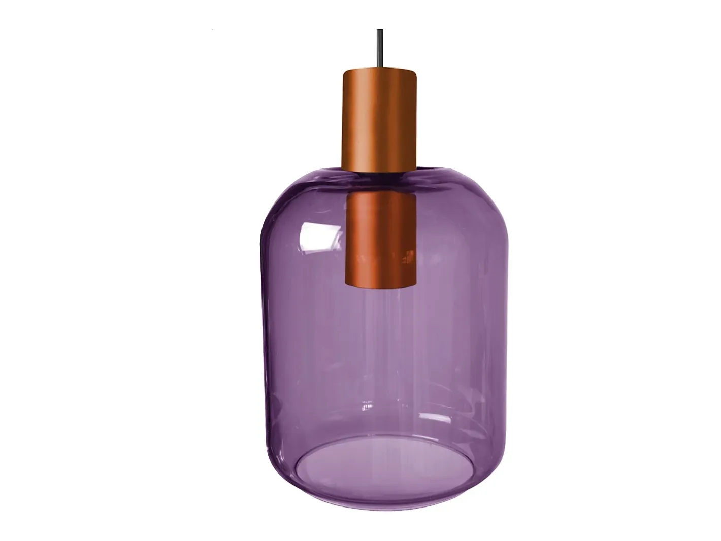 TOSEL Lámpara Suspendida-Suspensión ,metal, ,A100xD16xP16cm Violeta