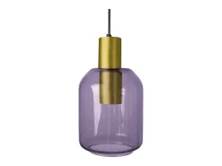 Outlet TOSEL Suspensión ,metal, ,A100xD 14xP14cm Violeta