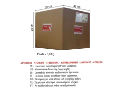 TOSEL Lámpara Suspendida-Suspensión ,tela,Marrón,A 75xD30xP30cm Marru00f3n